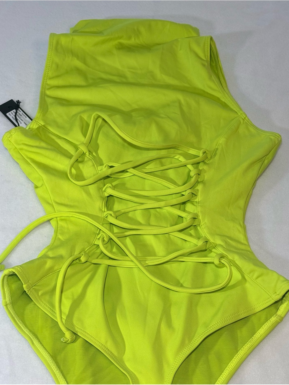 New TA3 Sleeves Surfy Thong Swimsuit. Size Small Regular/Long. Acid Color. - Picture 6 of 9